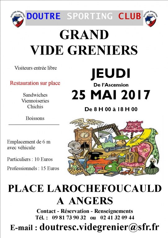 Vide Greniers Doutre Sporting Club Angers Antiquite Brocante