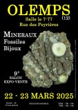 9e SALON MINERAUX FOSSILES BIJOUX de OLEMPS (Aveyron)