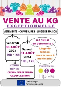 Vente au kilo de vêtements