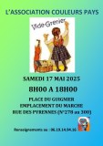 VIDE GRENIER ASSOCIATION COULEURS PAYS samedi 17 mai 2025 Paris 20