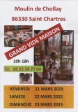 Important vide maison au moulin sur 3 jours