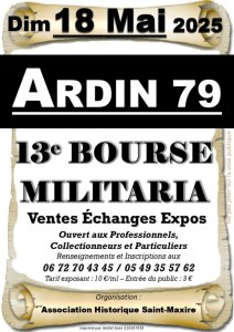 13ème BOURSE MILITARIA D’ARDIN (79)