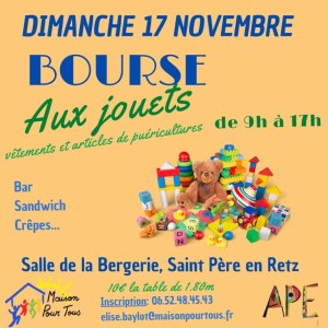 Bourse aux jouets et articles de puériculture