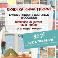 Braderie de livres et de produits culturels d'occasion