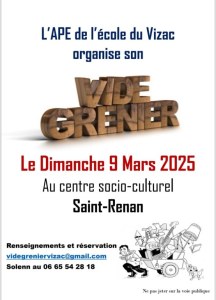 Vide grenier de l'APE du Vizac