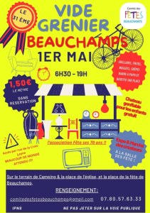 31eme Grand vide grenier du 1er mai de Beauchamps